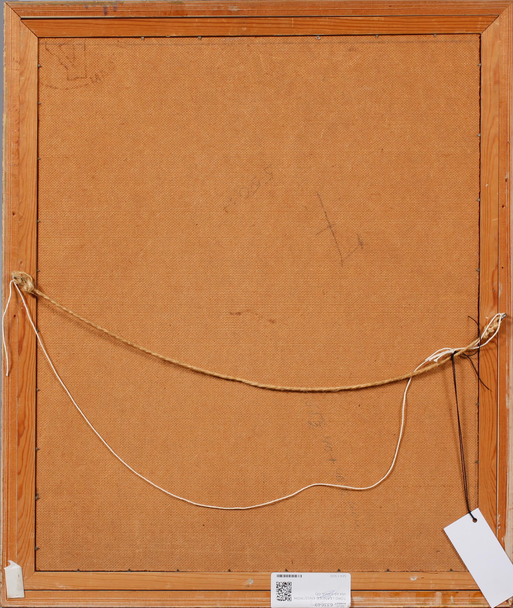 TORD LEANDER-ENGSTRÖM, olja på pannå, signerad och daterad 51.