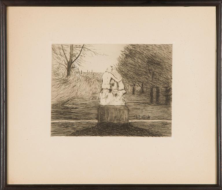 Hugo Simberg, "Luxemburgin puistossa".