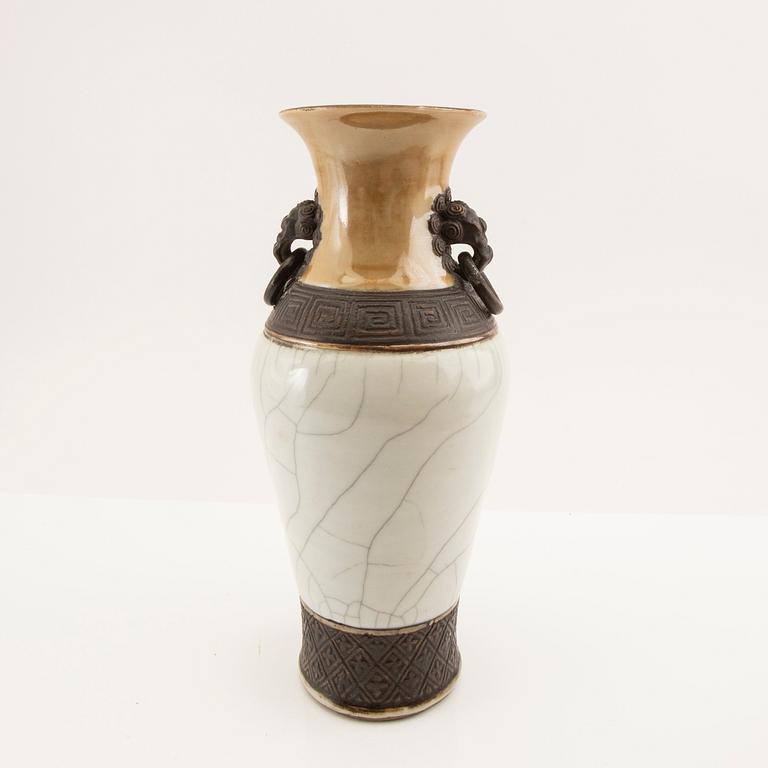 Table lamp China around 1900 porcelain.