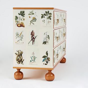 Josef Frank, a mahogany chest of drawers 'Flora Linné', Svenskt Tenn, Sweden 2007, made in a limited edition of model nr 1050.