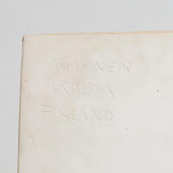 Taisto Kaasinen, relief, stoneware, signed Kaasinen Arabia Finland.