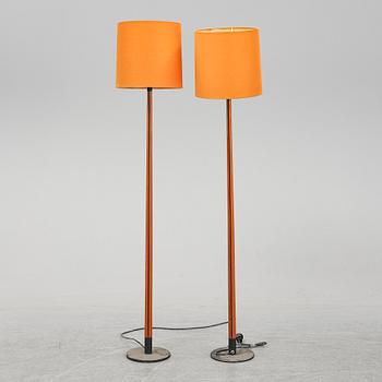 A pair of late 20th Century floor lights.