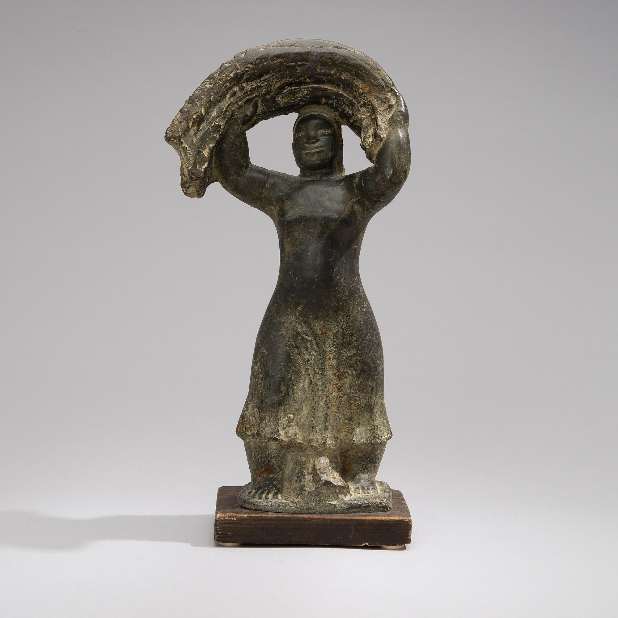 RAKEL KOIVISTO, skulptur, bly, signerad RK.