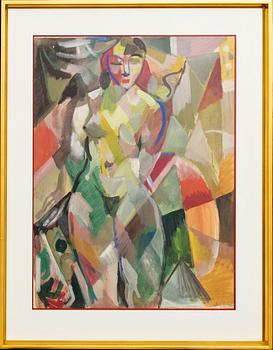 JULES SCHYL, blandteknik signerad.