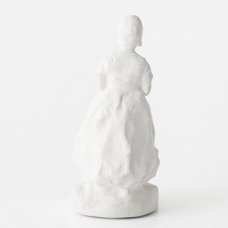 Ruth Milles, sculpture, plaster, signed.