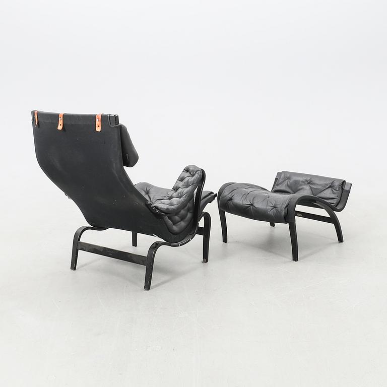 Bruno Mathsson, "Pernilla", armchair with footstool, 100-year Anniversary 2007.