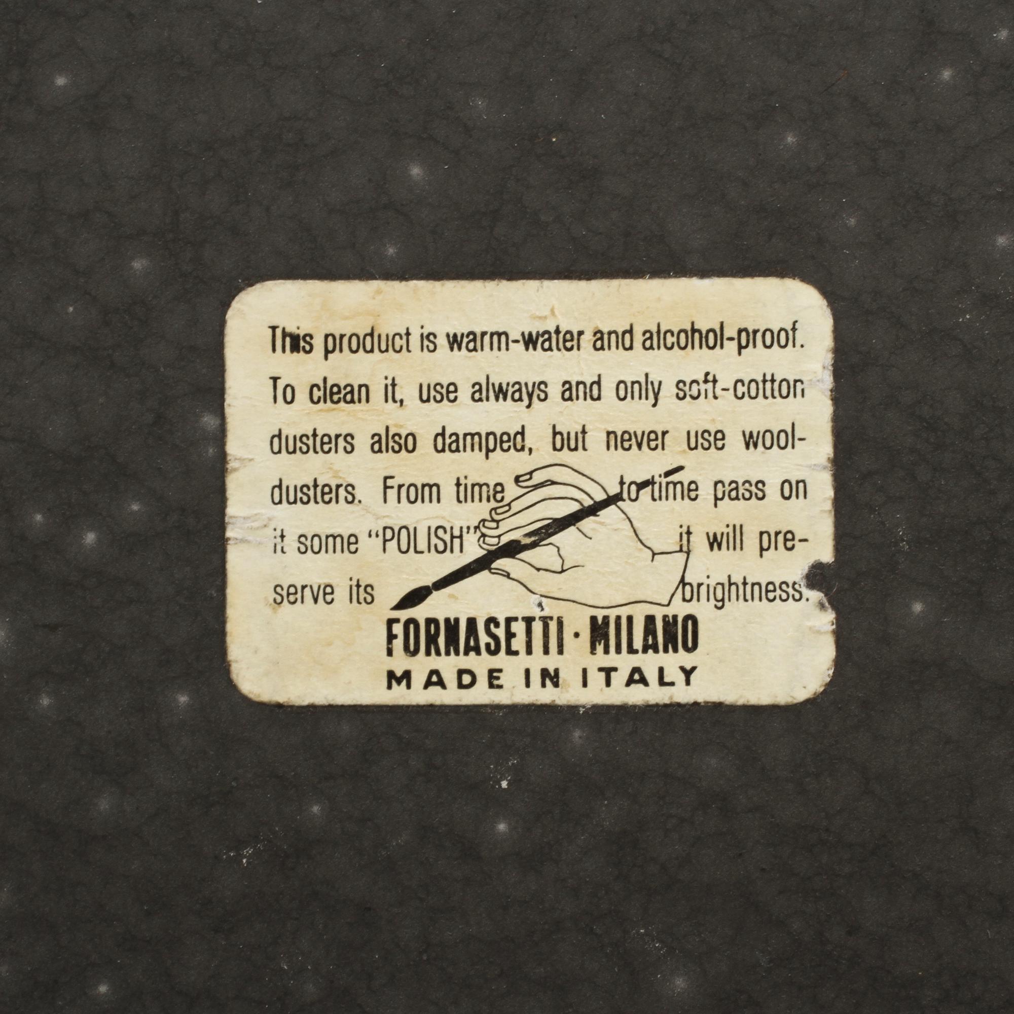 BRICKA, plåt, Fornasetti, 1900-talets mitt.