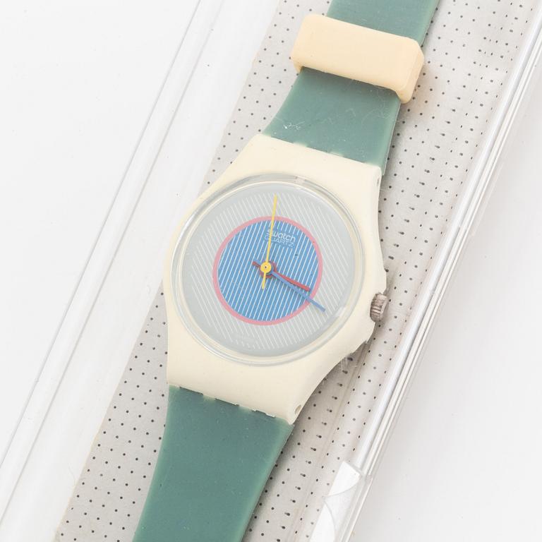 Swatch, Ice Mint, wristwatch, 25 mm.