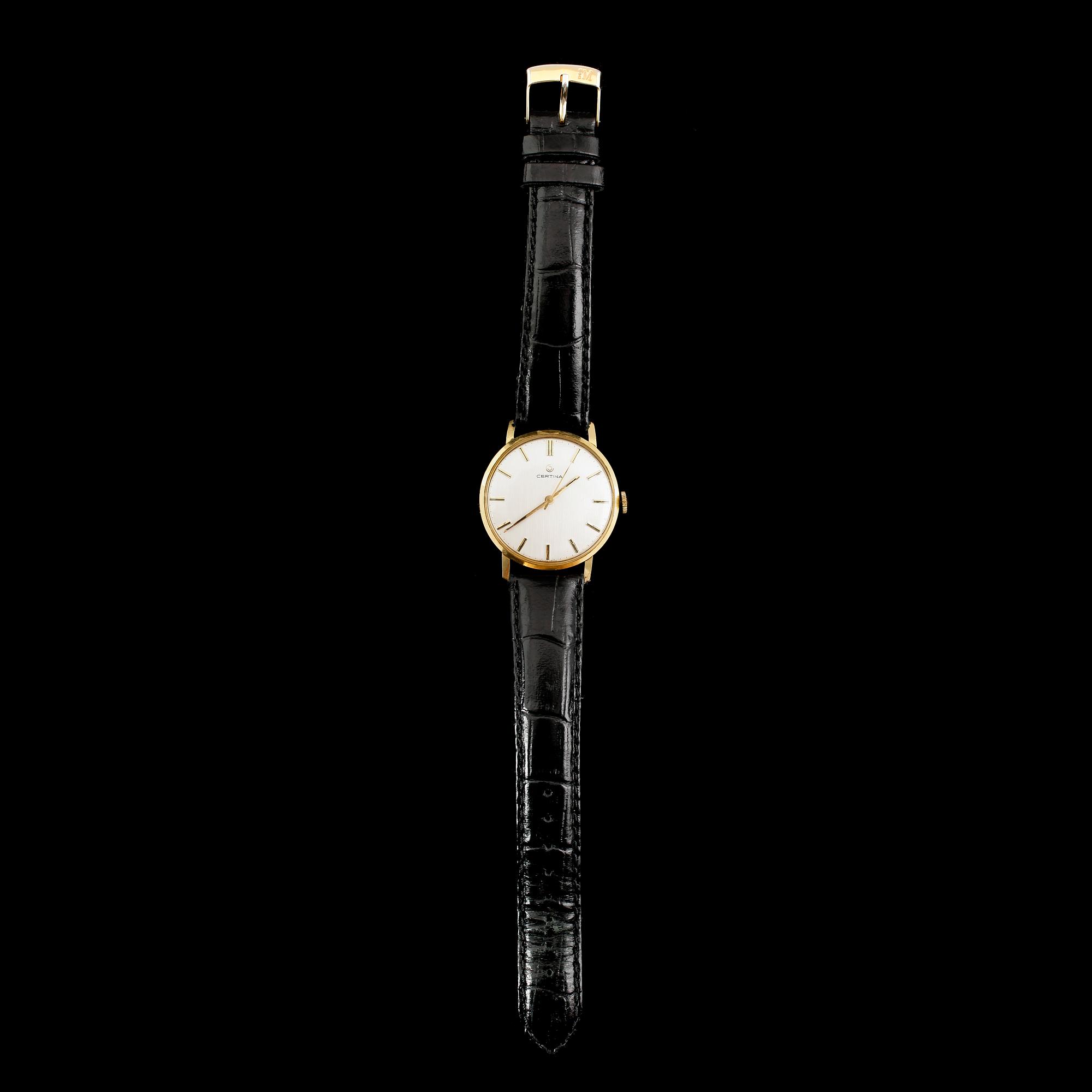 ARMBANDSUR, 18 k guld, Certina, 1970-tal.