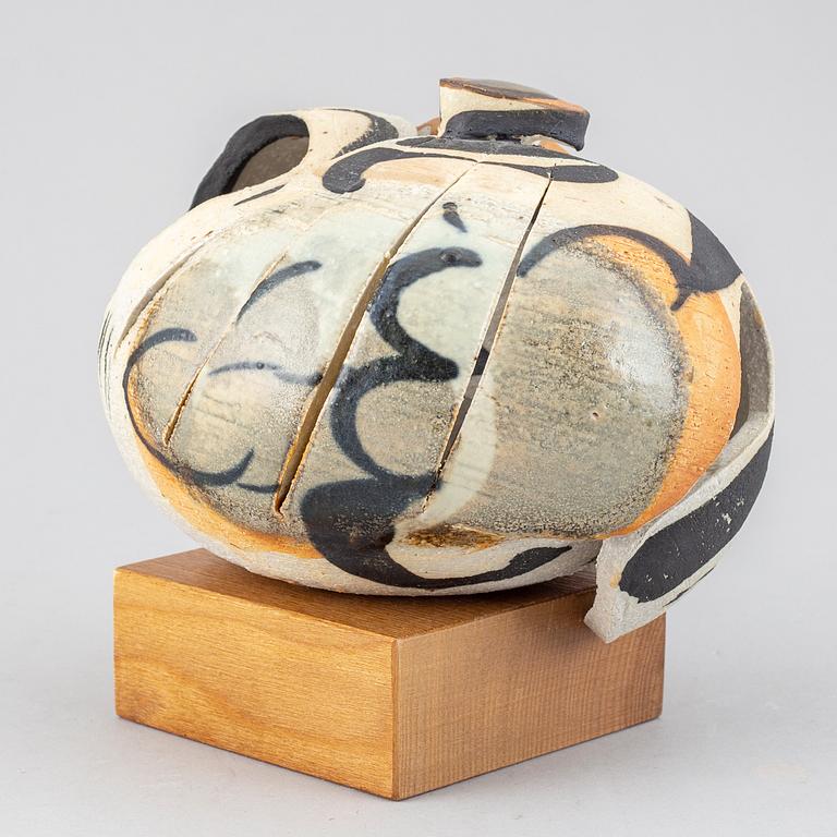 CARL-HARRY STÅLHANE, a unique stoneware sculpture, Rörstrand, Sweden 1960/70's.