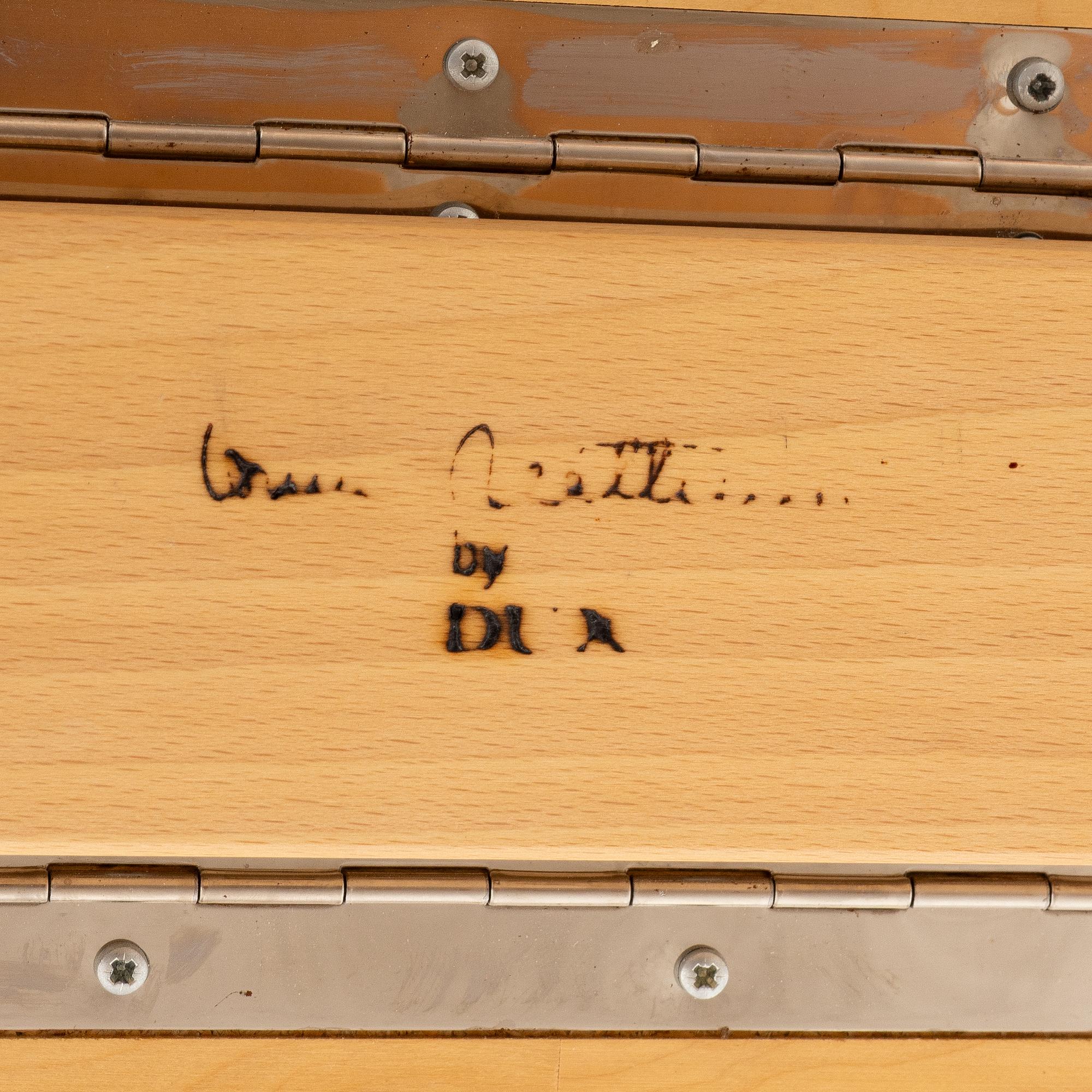 Bruno Mathsson, Slagbord, "Maria Flap", brännmärkt, DUX.