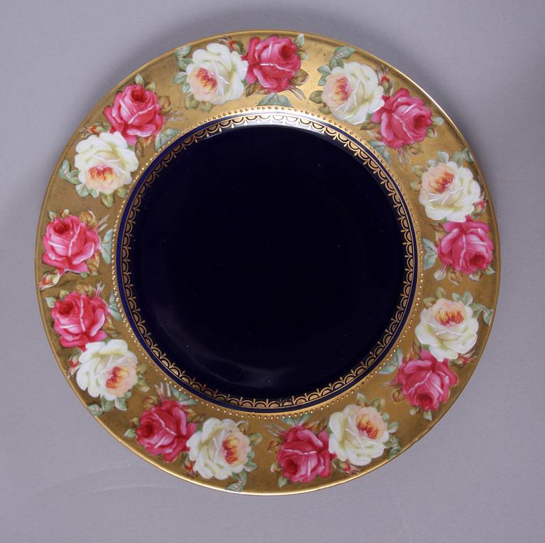 SERVISDELAR, 11 st. Porslin, Eichwold, 1800-tal.