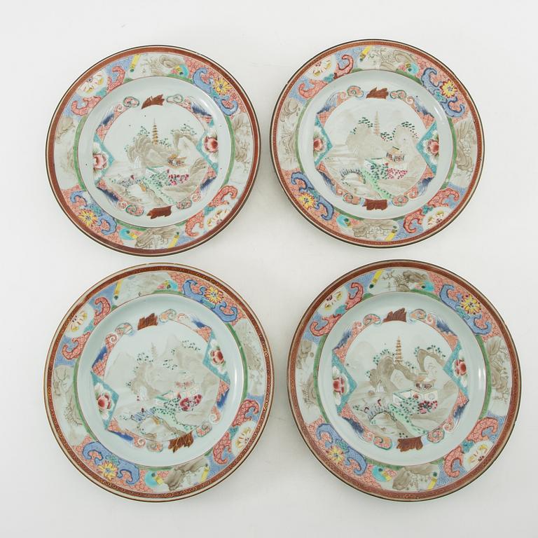Plates 4 pcs. China 18th century.