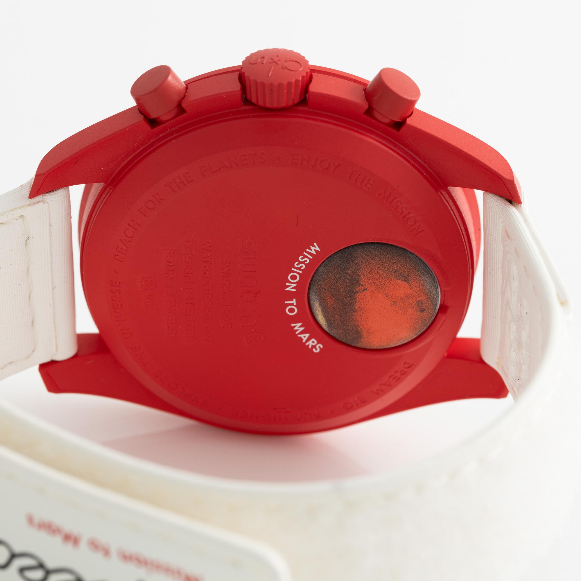 Omega/Swatch, MoonSwatch, "No Reserve", collection of 14 pcs, chronograph, wristwatches, 42 mm.