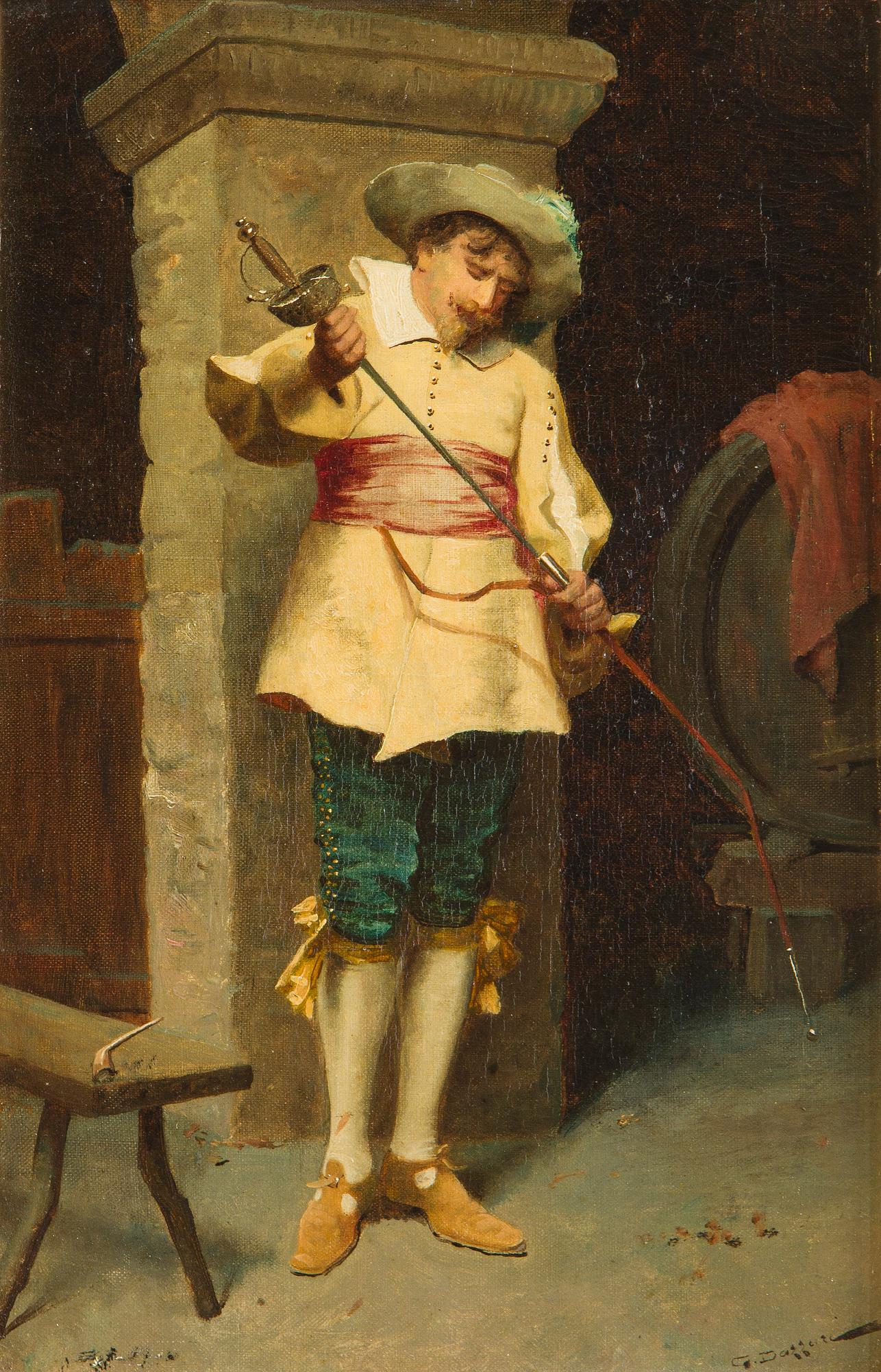 Tuntematon taiteilija, 1800-luku, signeerauksella.