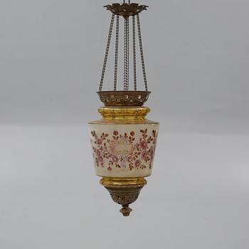 MÅNSKENSAMPEL, omkring sekelskiftet 1900, höjd ca 60 cm.