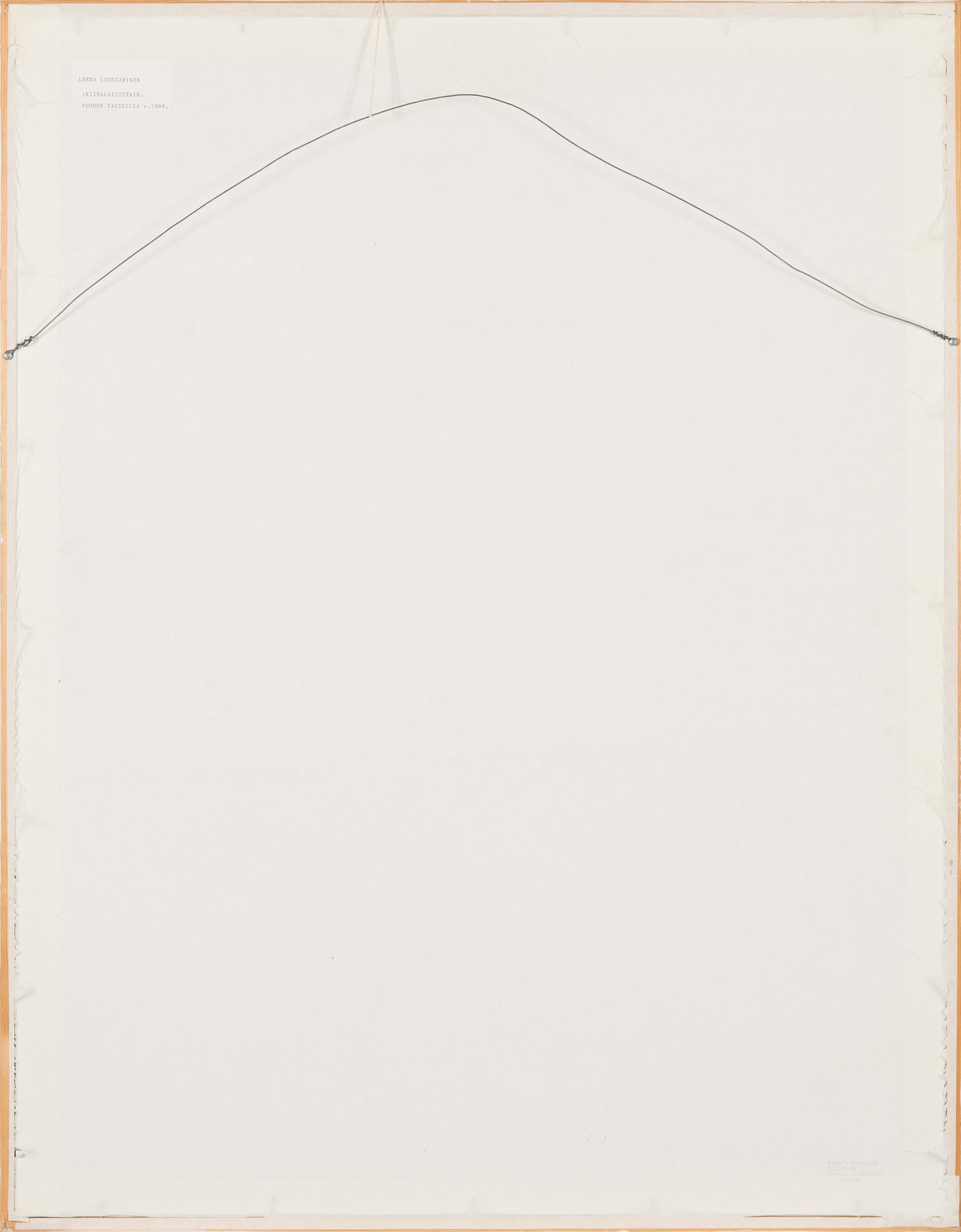 Leena Luostarinen, litografi, signerad och daterad 1995, numrerad 35/40.