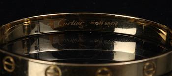 ARMBAND, 18 K guld, "Lovebracelet", Cartier. 32 gram.