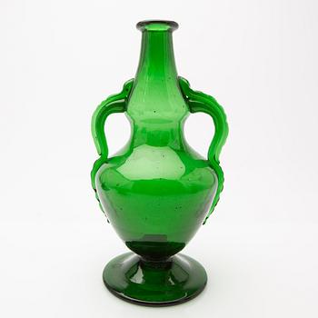 Simon Gate/ Edward Hald, decanters and bowl, 4 pcs, Orrefors, first half of the 20th century.