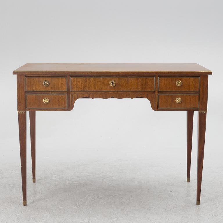 A Gustavian style desk, mid-20th century.