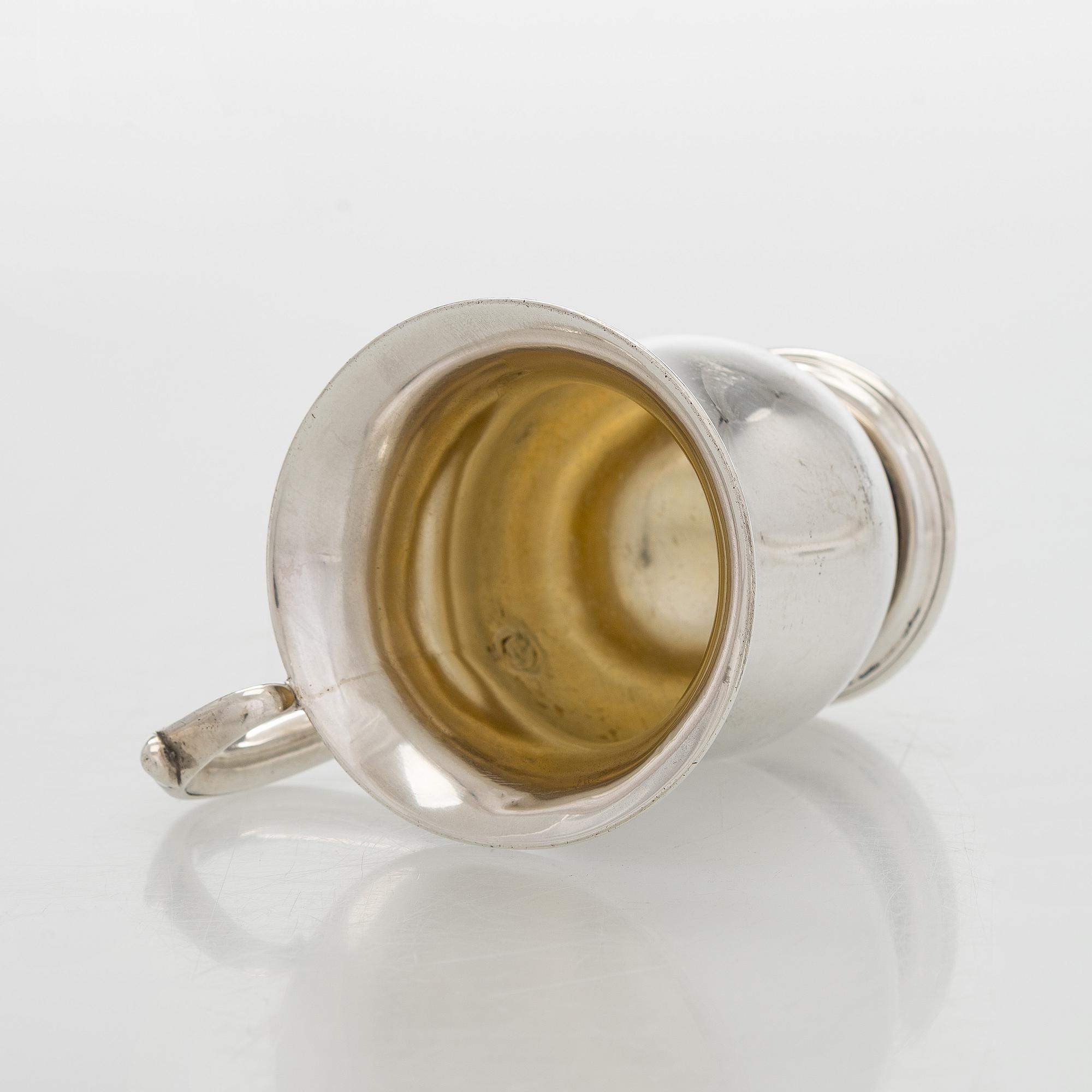 A silver mug, Carl Johan Tegelsten, St. Petersburg 1850s.