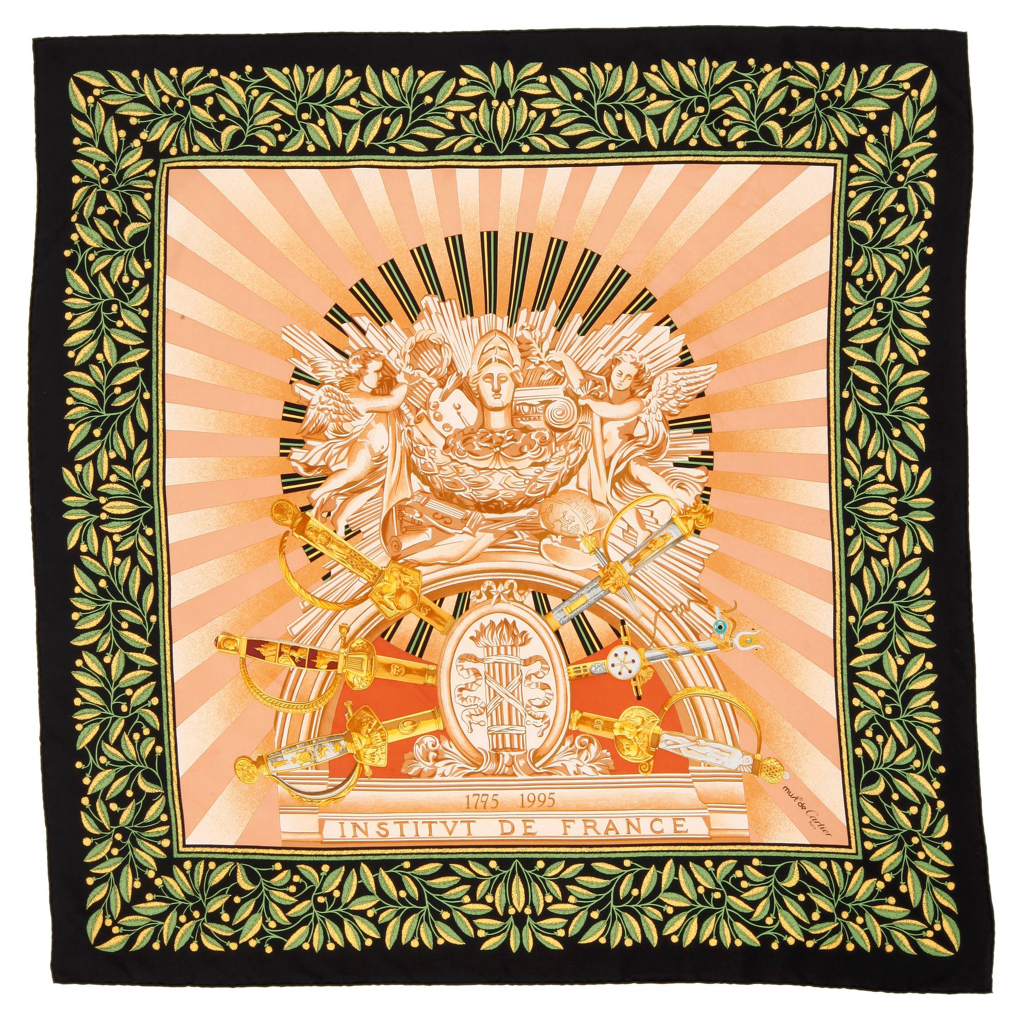 CARTIER, a silk scarf.