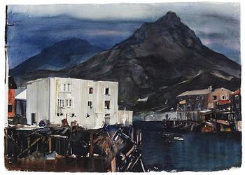 233. Lars Lerin, "Lofoten - morning".
