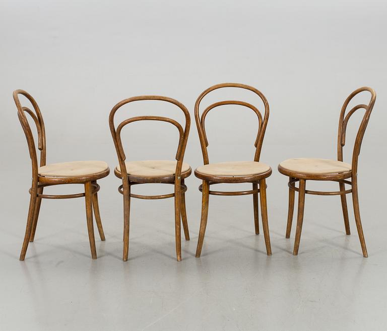 STOLAR, 4 st, Thonet-stil, 1900-talets första hälft.