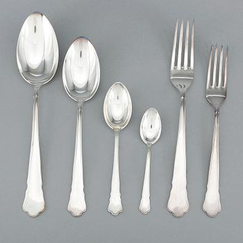 BESTICKSERVISDELAR, 72 delar, GAB, Stockholm, bl.a. 1948. Vikt ca 2435 gram.