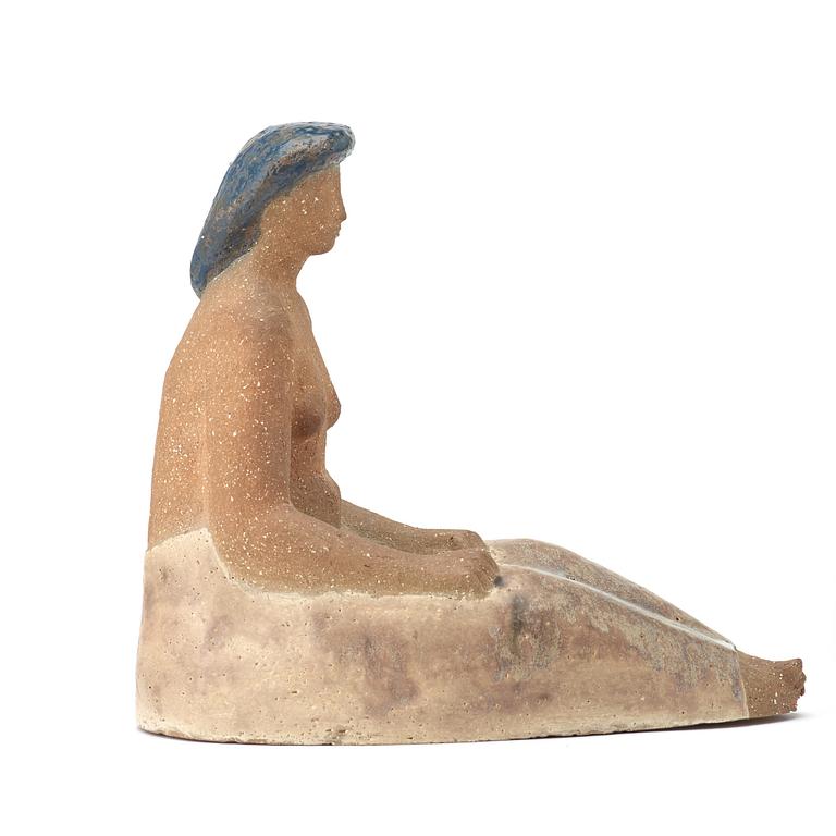 Stig Lindberg, a stoneware sculpture, Gustavsberg studio 1940's-50's.
