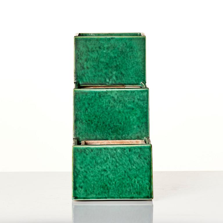 Wilhelm Kåge, a rare "Puzzle" cactus planter model 975/9, Gustavsberg, 1930s.