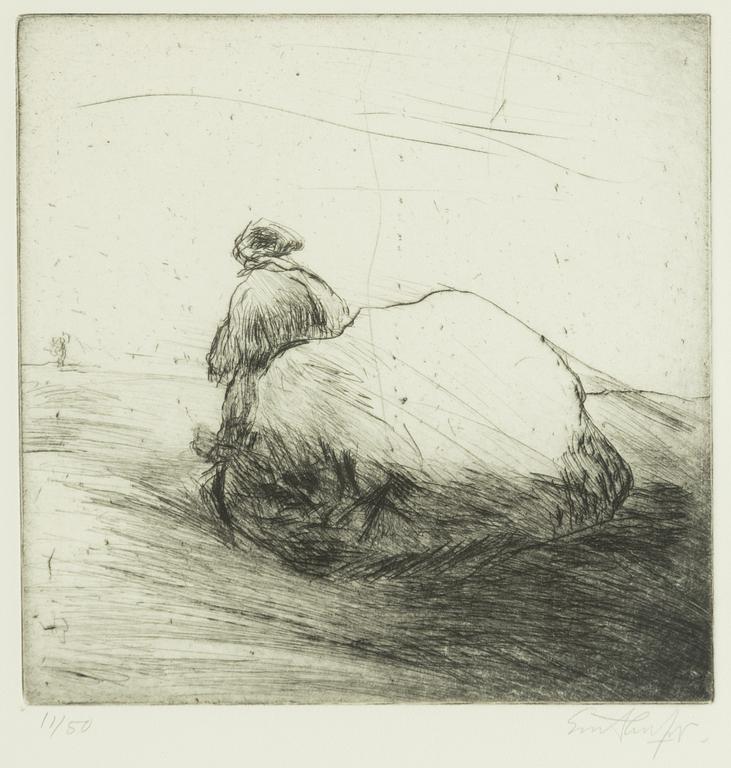 Evert Lundquist, Figurmotiv, 5 st.