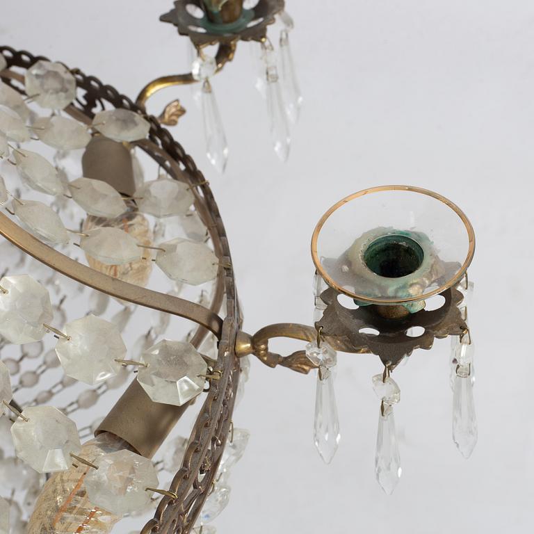 Ljuskrona, empirestil, 1900-talets andra hälft.