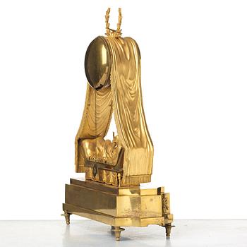 A French Empire Claude Galle mantel clock, beginning of the 1800's.