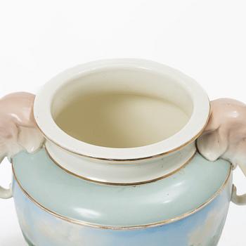 Rörstrand, urn with lid, late 19th century.
