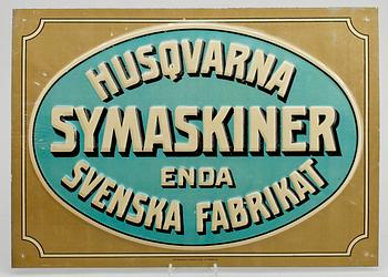 SKYLTAR, 2 st, plåt, 1900-talets första hälft.