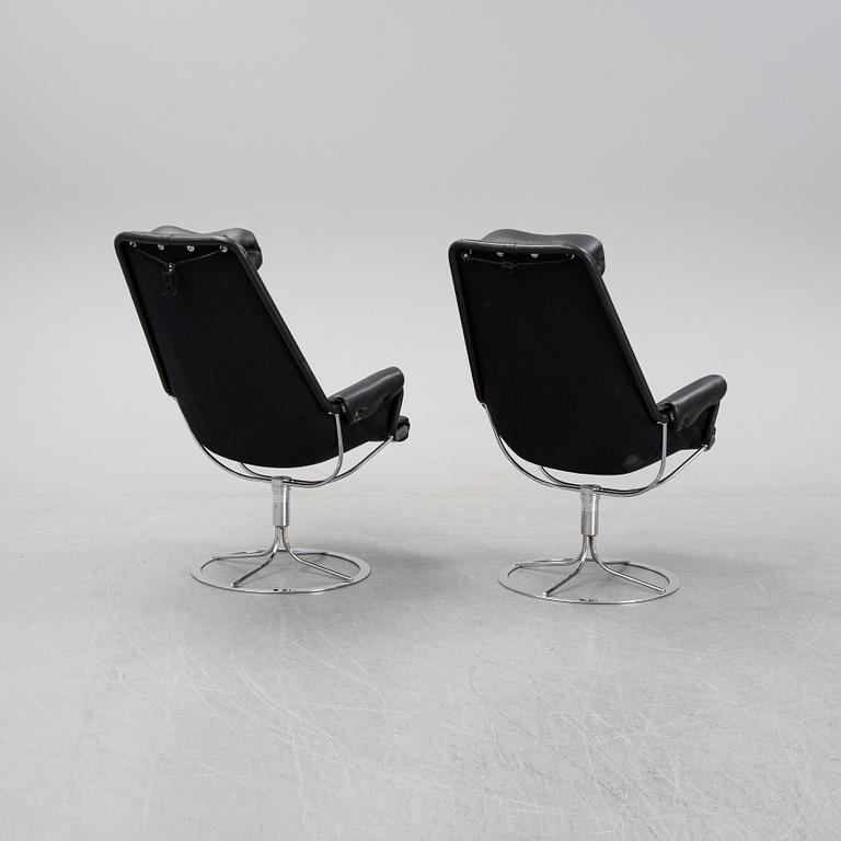 Bruno Mathsson, fåtöljer, ett par, "Jetson" för Dux 2000-tal, formgiven 1969.