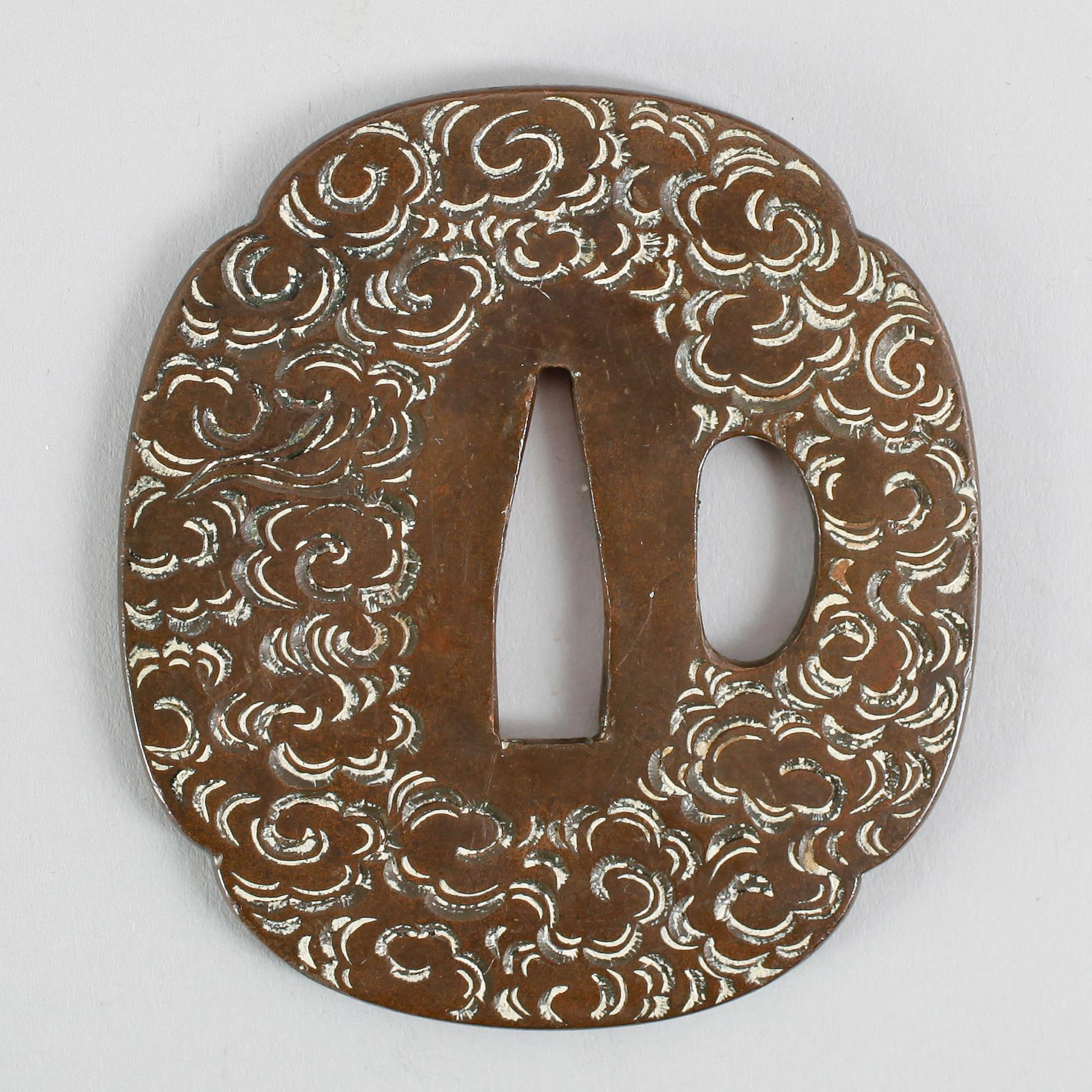 TSUBA, brons, Japan, 1700-tal.