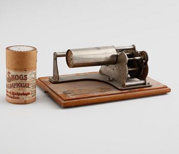 Two phonographs from Graphophone in New York, around the year 1900.