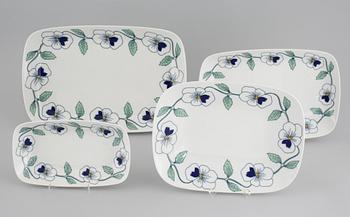 114 Sylvia porcelain pieces, designed by Sylvia Leuchovius for Rörstrand, 20th century.