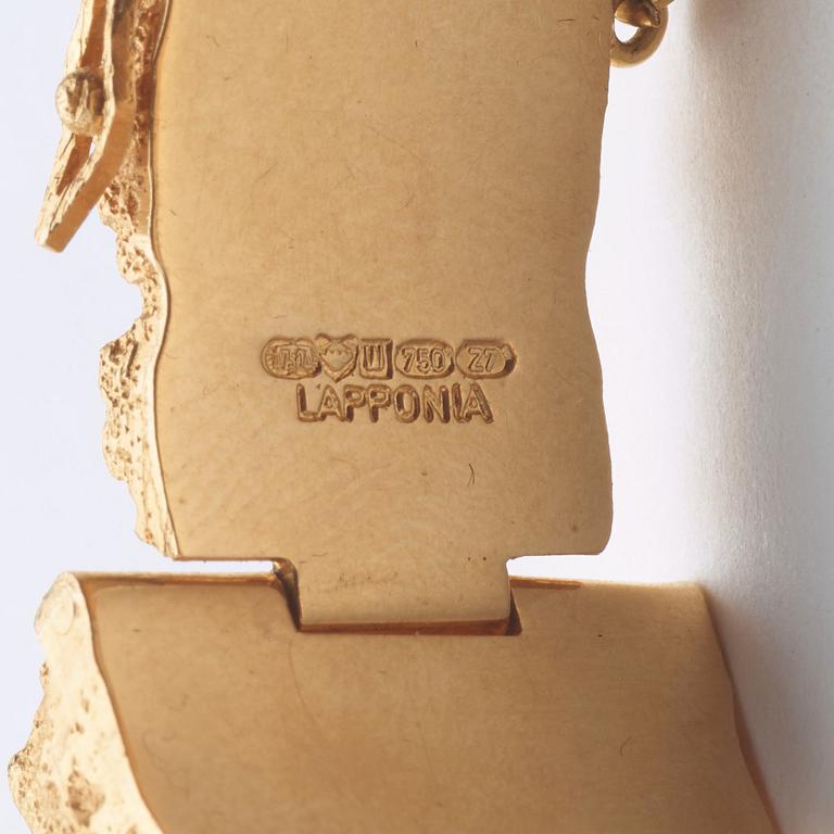 A Lapponia 'Mystique' 18k gold bracelet, Finland 1977.