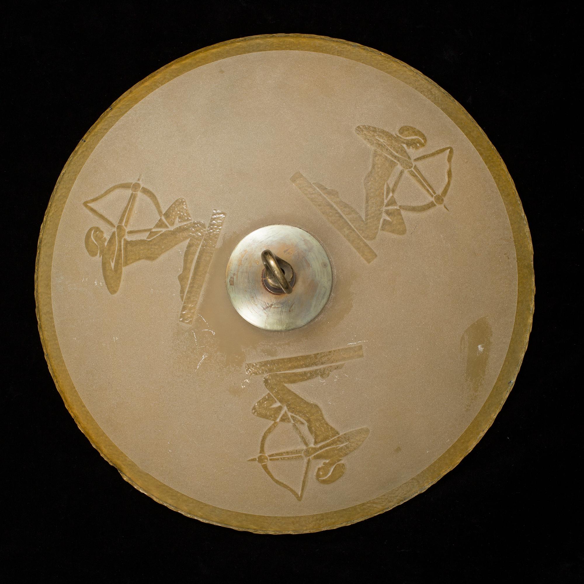 A 1920 / 30s Art Deco plafond for chandelier.