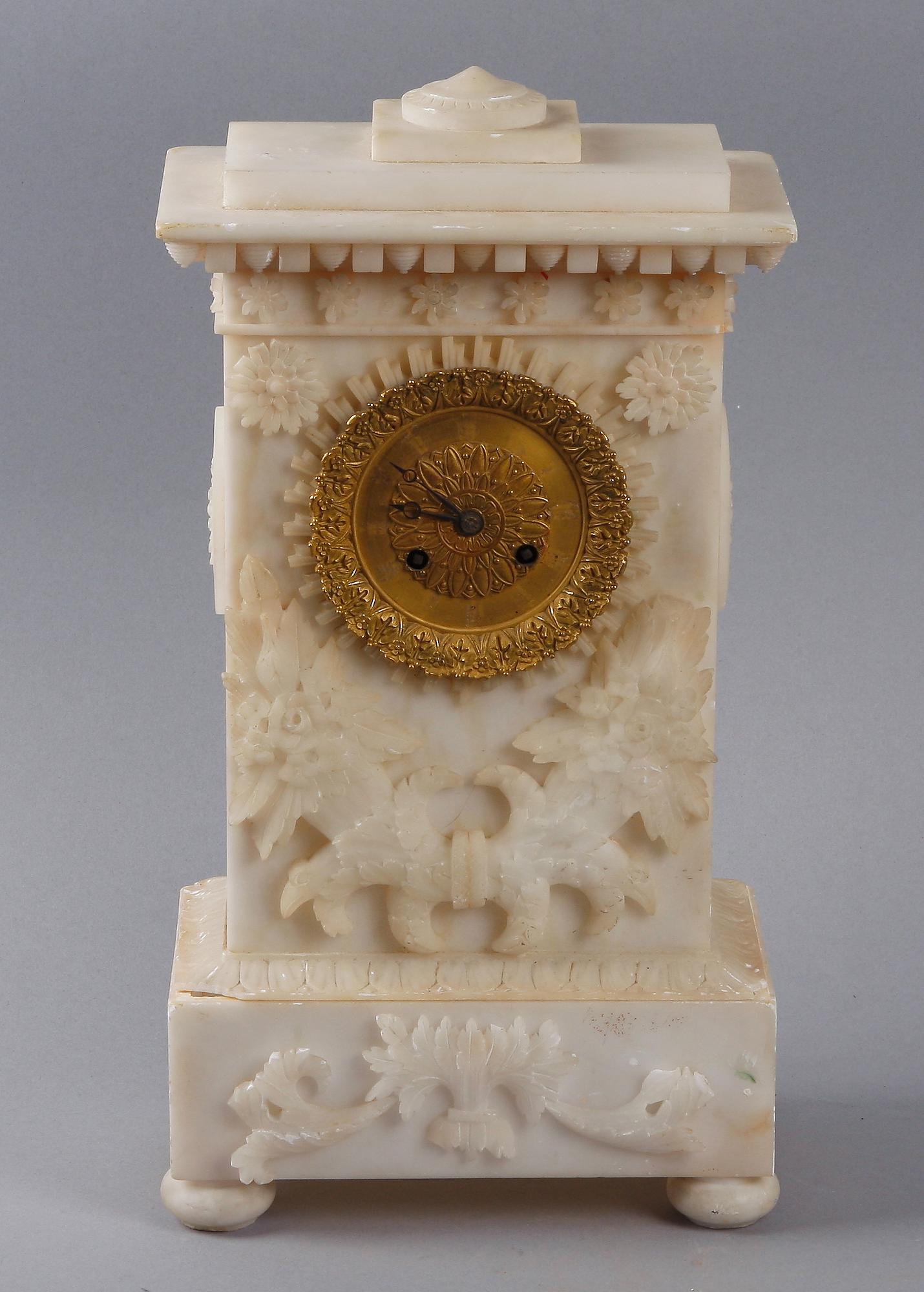 BORDSUR, alabaster, 1800-tal.