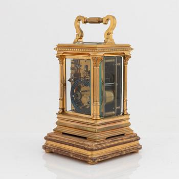 A French carriage clock, early 20th Century.
