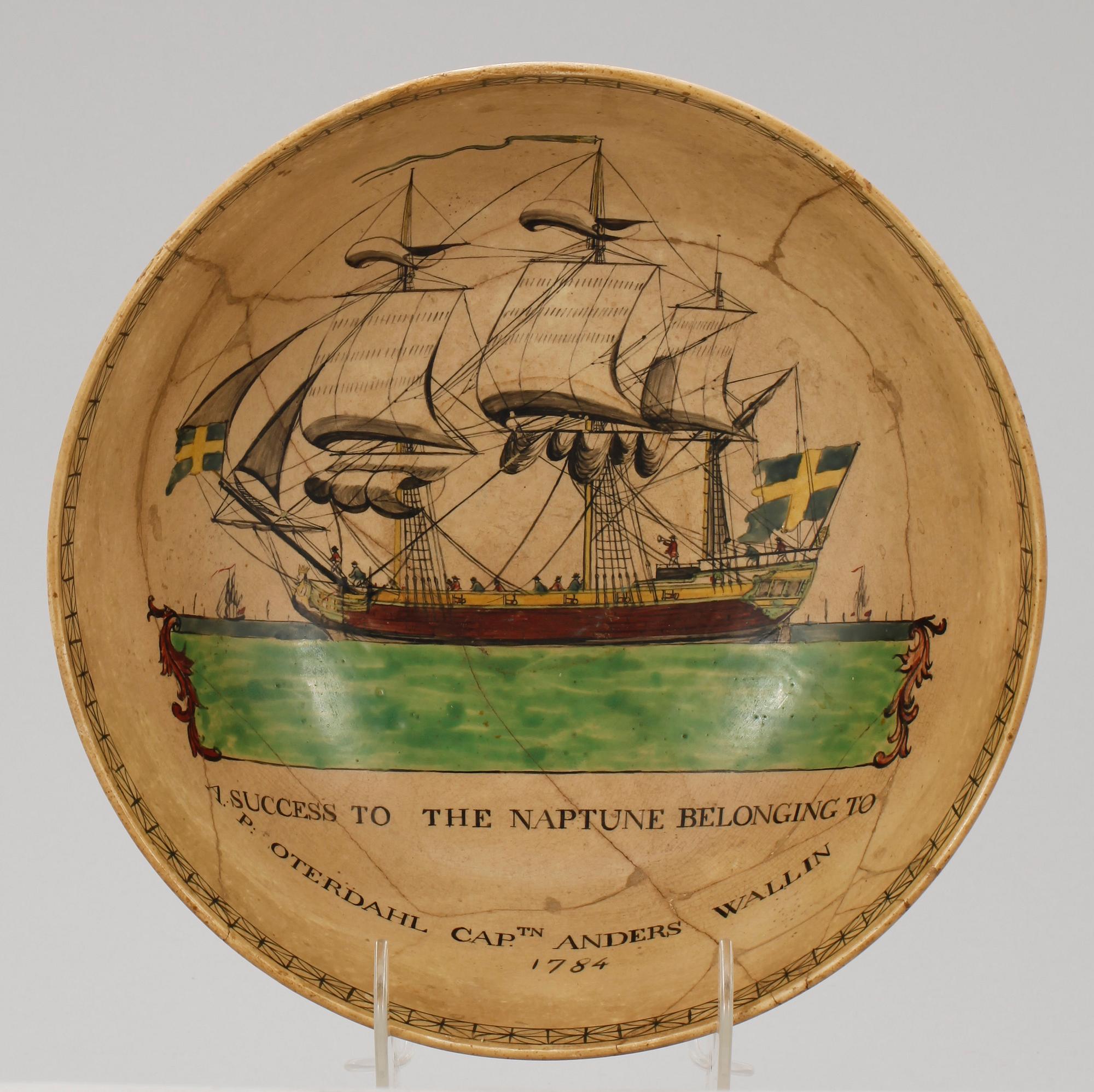 BÅLSKÅL, flintgods, 1800-talets slut.