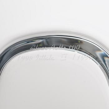 Alvar Aalto, a Centenary jubilee glass dish signed and numbered "Alvar Aalto 100 1998 Iittala II/1998".