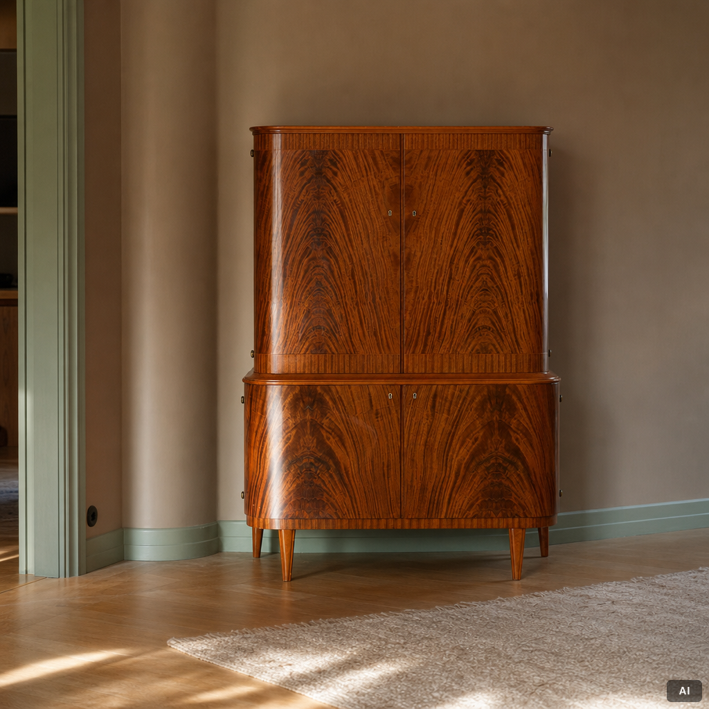 Cabinet, mahogany, Sweden, 1940s/50s.
