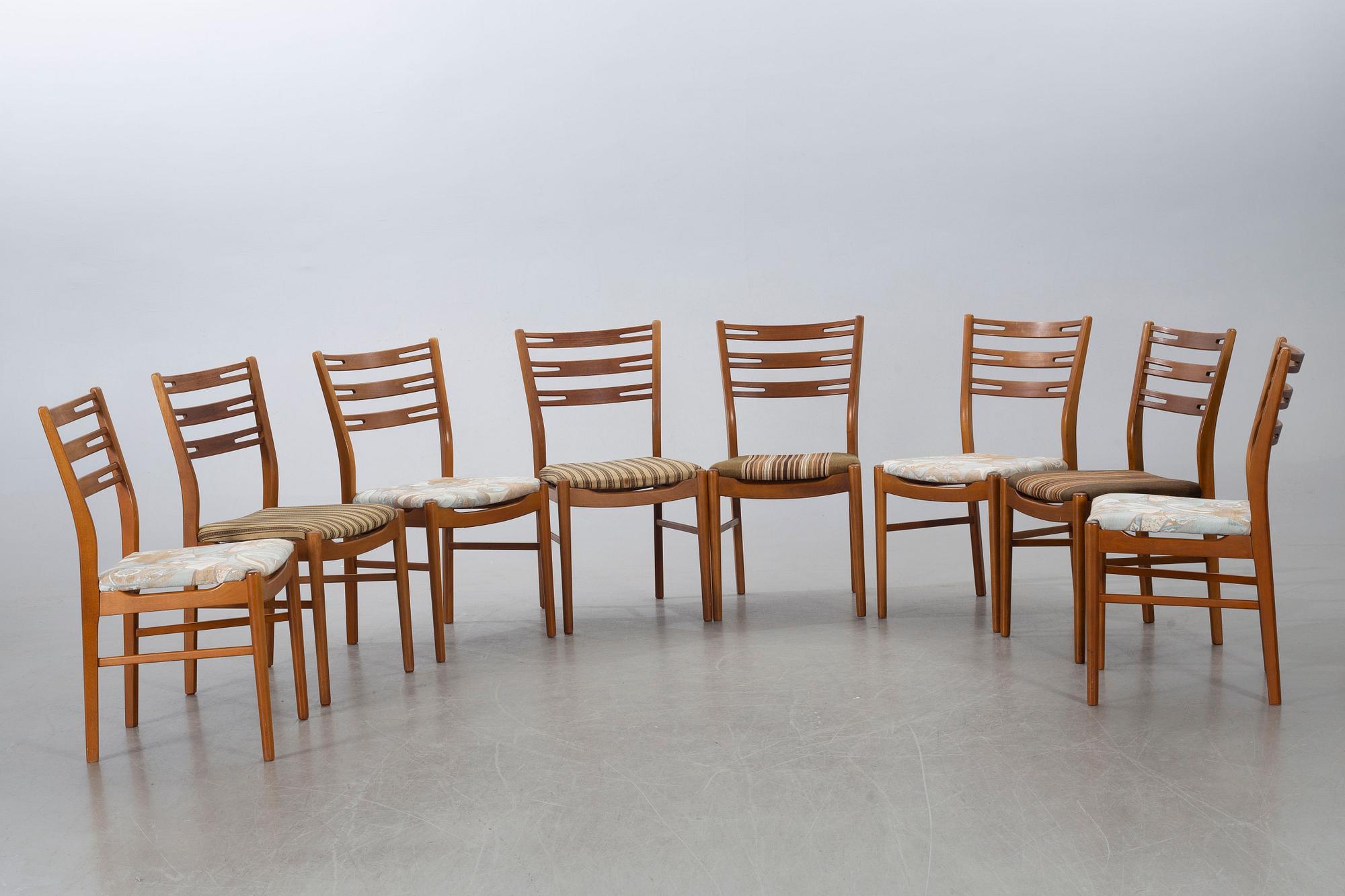 A set of eight chairs "Della" by IKEA, 1960's.