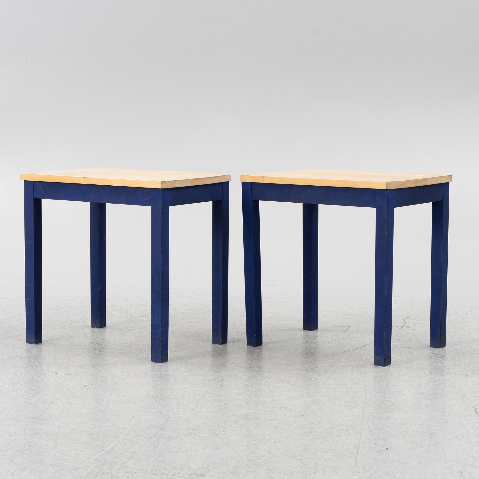 Nirvan Richter, A pair of side tables, Norrgavel.