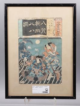 Utagawa Kunisada Kochoro Toyokuni III · UTAGAWA KUNISADA (TOYOKUNI III), träsnitt, Japan.